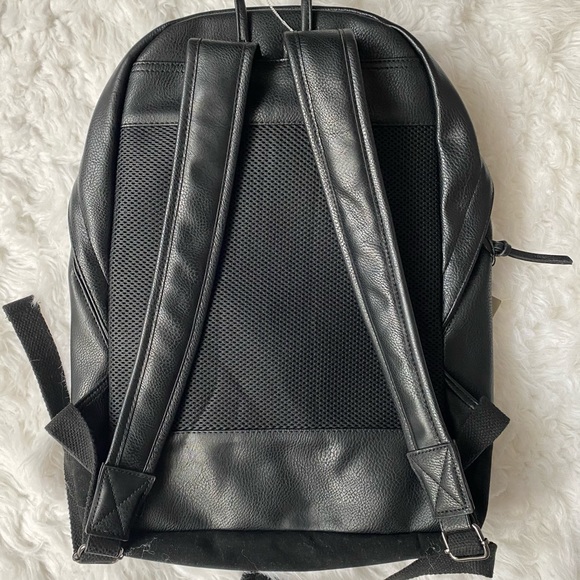 JAMES CAMPBELL Black Leather Suede Backpack main image 6